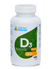 Load image into Gallery viewer, Vitamin D3 1000 IU 180softgels
